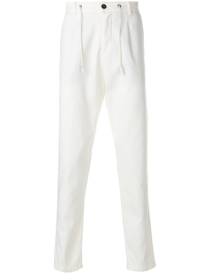 Eleventy Drawstring Trousers - White