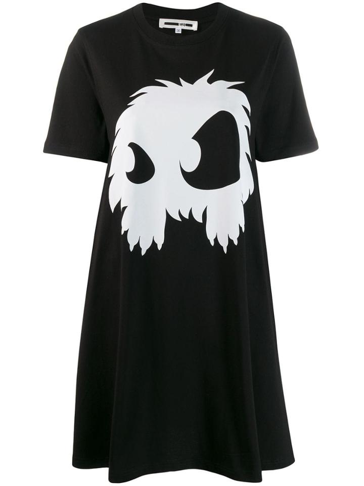 Mcq Alexander Mcqueen Monster T-shirt Dress - Black