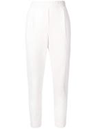Twin-set Cropped Tailored Trousers - White