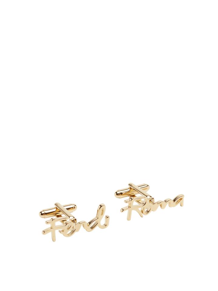 Fendi Fendi Roma Cufflinks - Metallic