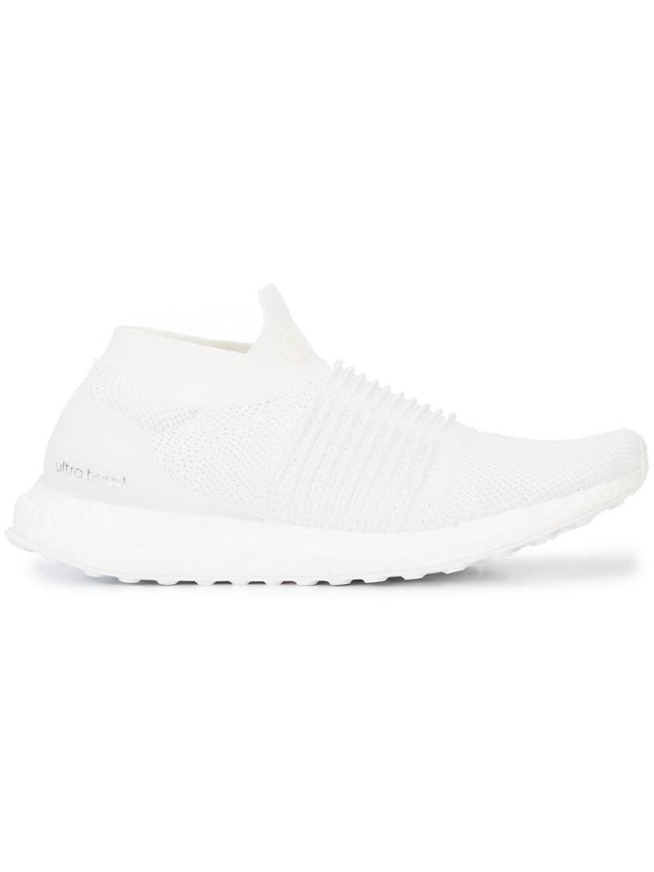 Adidas Knitted Laceless Sneakers - White