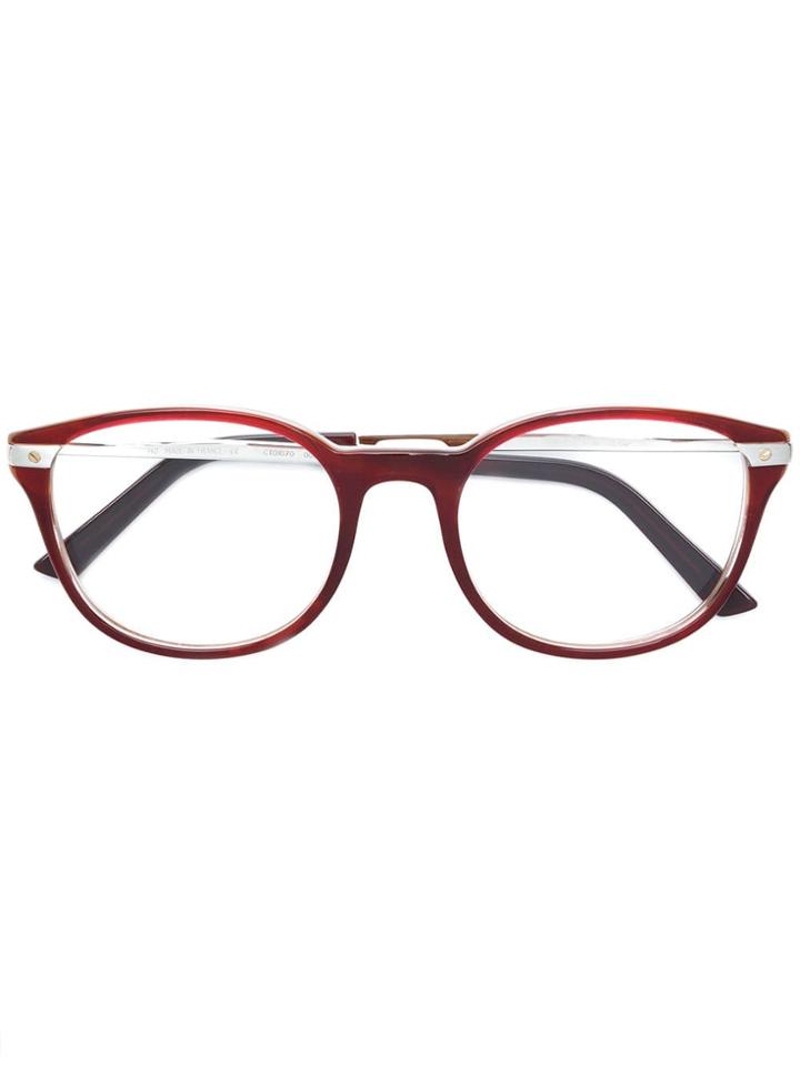 Cartier Santos De Cartier Glasses - Brown