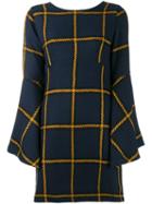 Jour/né Checked Knitted Dress, Women's, Size: 40, Blue, Acrylic/polyester/wool