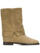 Via Roma 15 Foldover Boots - Green