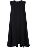 Enföld Structured Shift Dress, Women's, Size: 36, Black, Wool/springbok