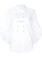 Toga Pulla Embellished Bib Shirt - White