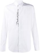 Dolce & Gabbana Embroidered Logo Tailored Shirt - White