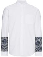 Sophnet. Bandana Panel Sleeve Shirt - White