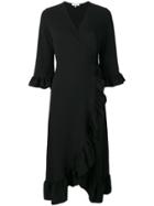 Ganni Wrap Dress - Black