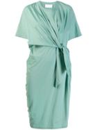 Reality Studio Gathered Evening Dress - Green