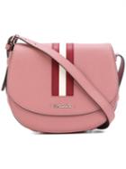 Bally - Striped Trim Cross Body Bag - Women - Leather - One Size, Nude/neutrals, Leather