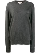 Alexander Mcqueen Skull Logo Sweater - Grey