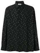 Saint Laurent Embroidered Motifs Shirt - Black
