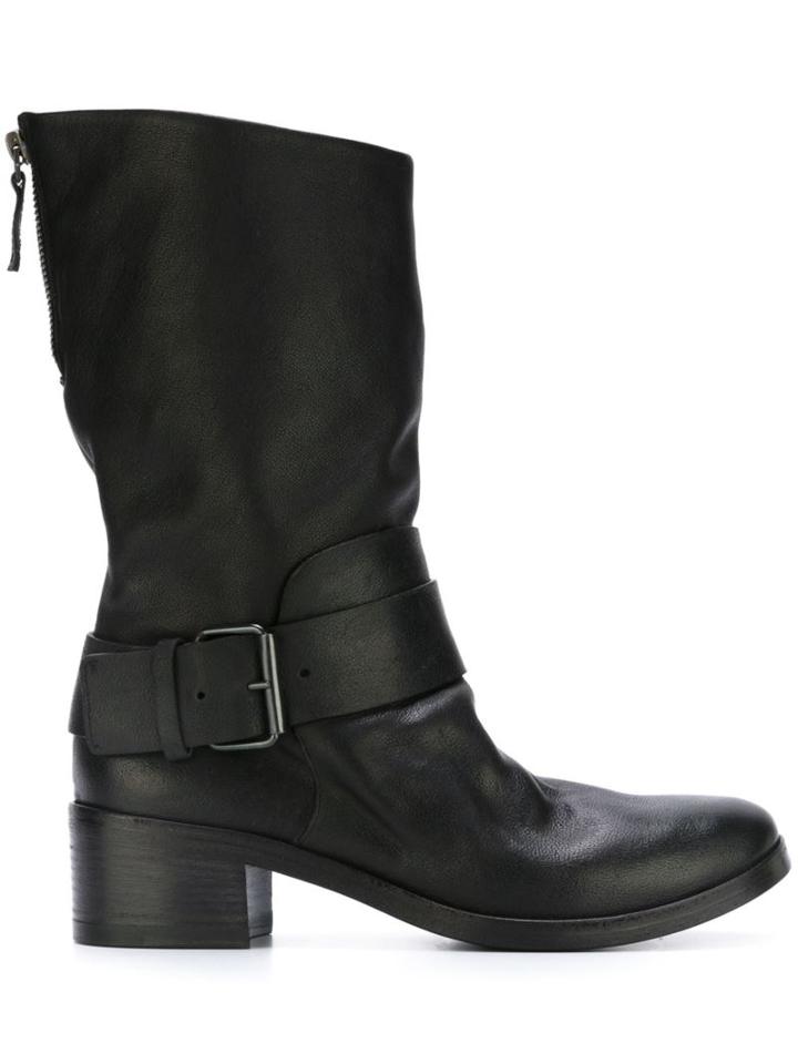 Marsèll Rear Zip Buckled Boots