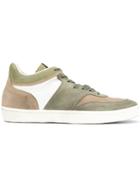 Leather Crown Mid Top Sneakers - Green