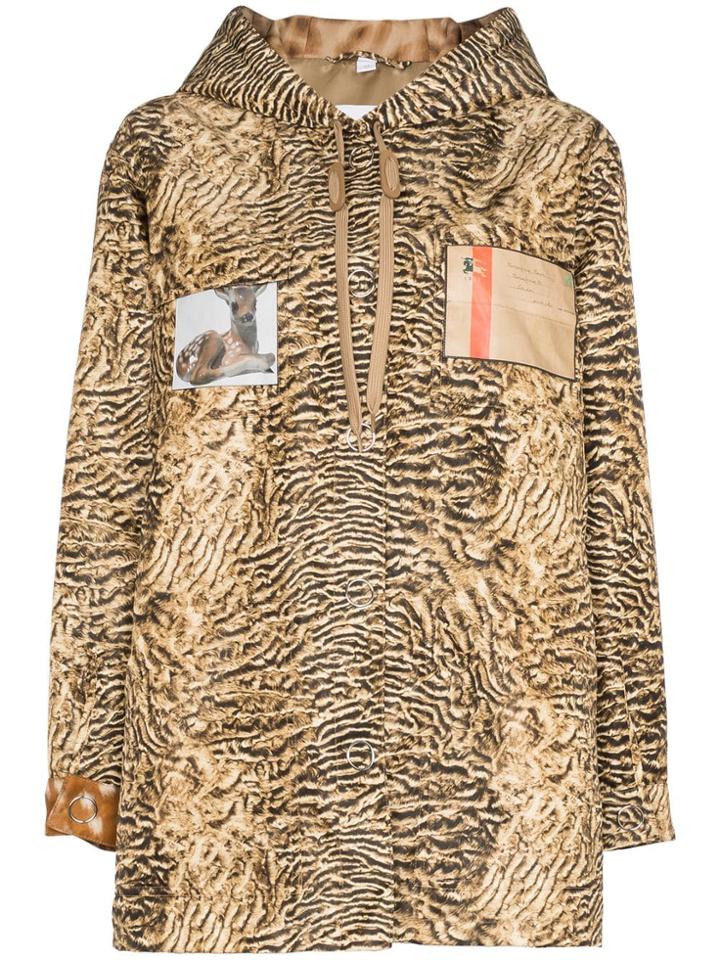 Burberry Tiger-print Lightweight Jacket - Brown