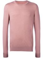 Maison Margiela Crew Neck Jumper, Men's, Size: Medium, Pink/purple, Wool