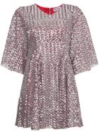 Molly Goddard Sequinned Mini Dress - Metallic