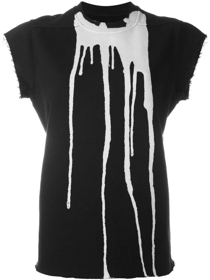 Rick Owens Drkshdw 'vomit' Top, Women's, Black, Cotton