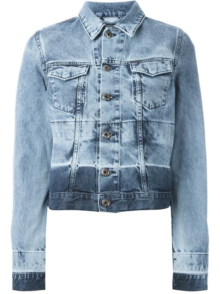 Diesel 'de-wild-np' Denim Jacket, Women's, Size: Medium, Blue, Cotton