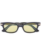 Gucci Eyewear Black Acetate Yellow Lens Sunglasses