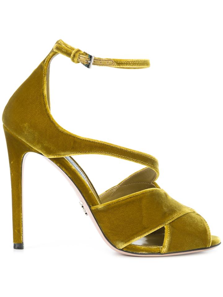 Prada Crossover Sandals - Green