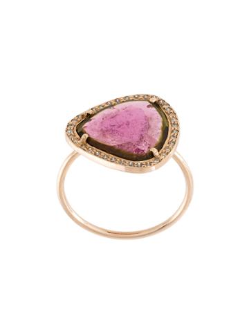 Celine Daoust Stella Triangle Ring - Pink & Purple