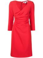 Diane Von Furstenberg Ruched Detail V-neck Dress