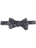 Gieves & Hawkes Embroidered Bow Tie - Blue