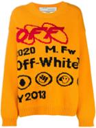Off-white Industrial Logo Sweater - Yellow