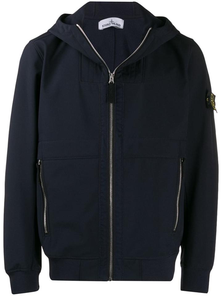 Stone Island Light Hooded Jacket - Blue