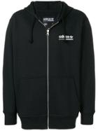 Adidas Logo Zipped Hoodie - Black