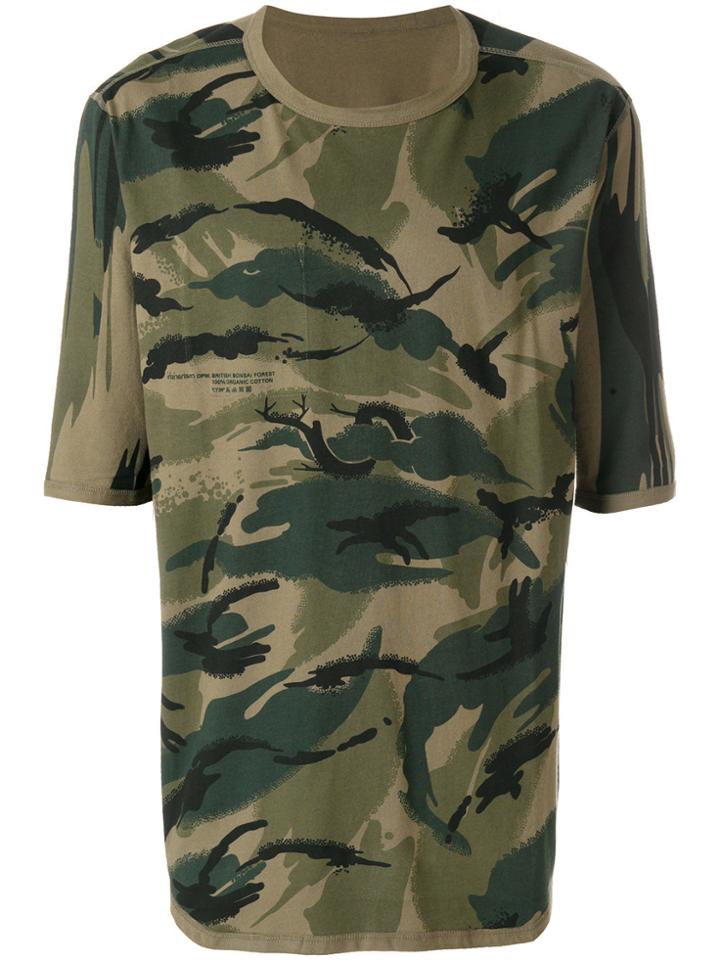 Maharishi Camouflage Print T-shirt - Green