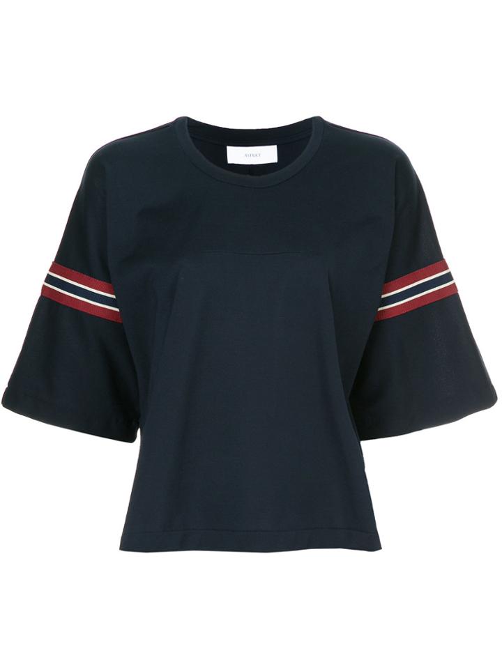 Astraet Stripe Detail Boxy T-shirt - Blue