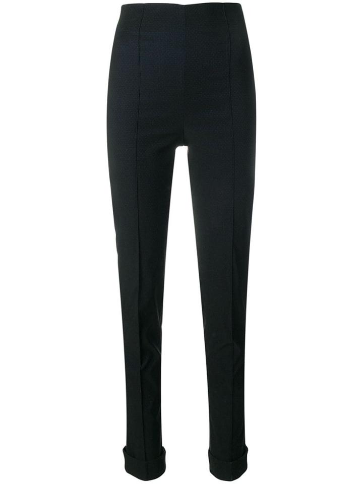 Romeo Gigli Pre-owned 1990's High Rise Skinny Trousers - Black