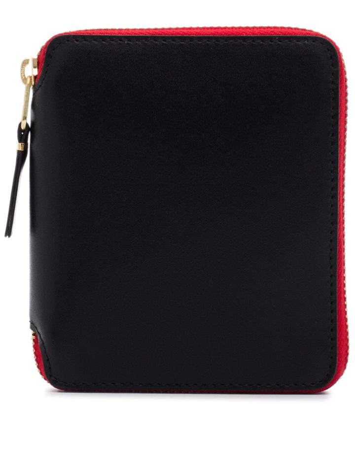Comme Des Garçons Wallet Teeth Print Lined Wallet - Black
