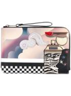 Marc Jacobs - Julie Verhoeven Clouds Clutch - Women - Leather/calf Hair - One Size, Grey, Leather/calf Hair