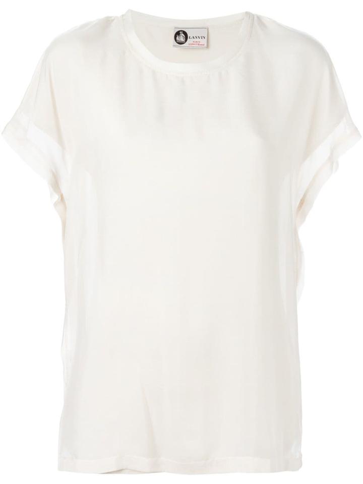 Lanvin Loose Fit T-shirt - Neutrals