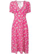 P.a.r.o.s.h. Floral Print Midi Dress - Pink