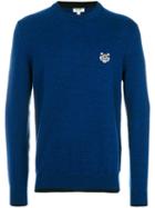 Kenzo - Tiger Logo Jumper - Men - Wool - L, Blue, Wool