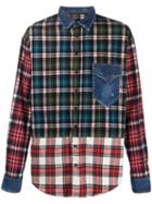 Dsquared2 Check Patchwork Shirt - Green