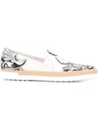 Tod's Floral Print Slip-on Sneakers
