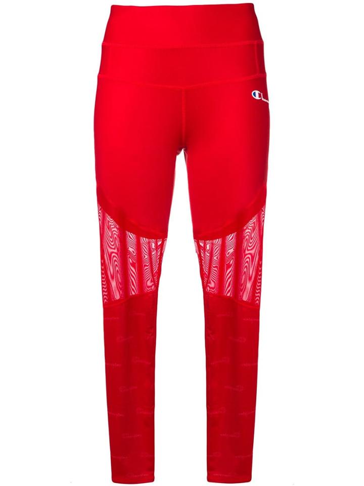 Champion Cropped Leggings - Red
