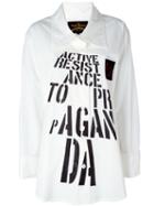 Vivienne Westwood Anglomania Motto Print Shirt
