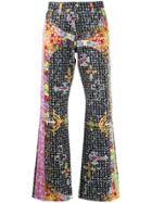 Versace Pre-owned 1990s Western Style Cross Printed Jeans - Black
