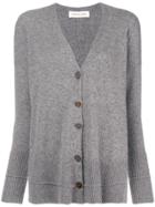 Lamberto Losani V-neck Cardigan - Grey