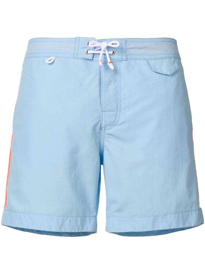 Cuisse De Grenouille Drawstring Swimming Shorts - Blue