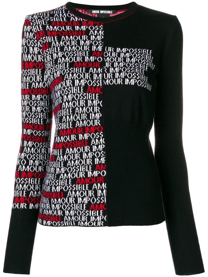 Pinko Tonificante Fitted Sweater - Black
