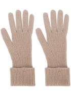 N.peal Ribbed Knit Gloves - Nude & Neutrals