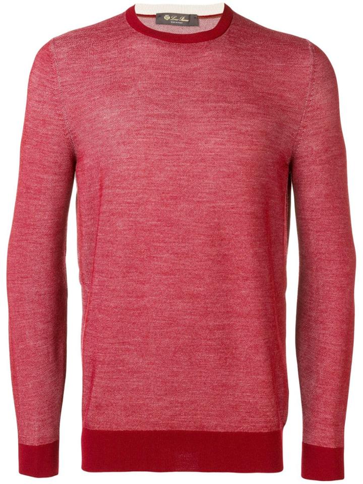 Loro Piana Crew Neck Jumper - Red